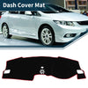 Honda Civic FL5 2022-2024 Sun Protector Pad Black Red Dashboard Dash Cover Mat