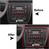 Volkswagen Passat Carbon Fiber Black Radio CD Panel Frame Trim (2001-2005)