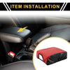 Ford F-150 (2015-2020) Carbon Fiber Red Console Lid Armrest Cover