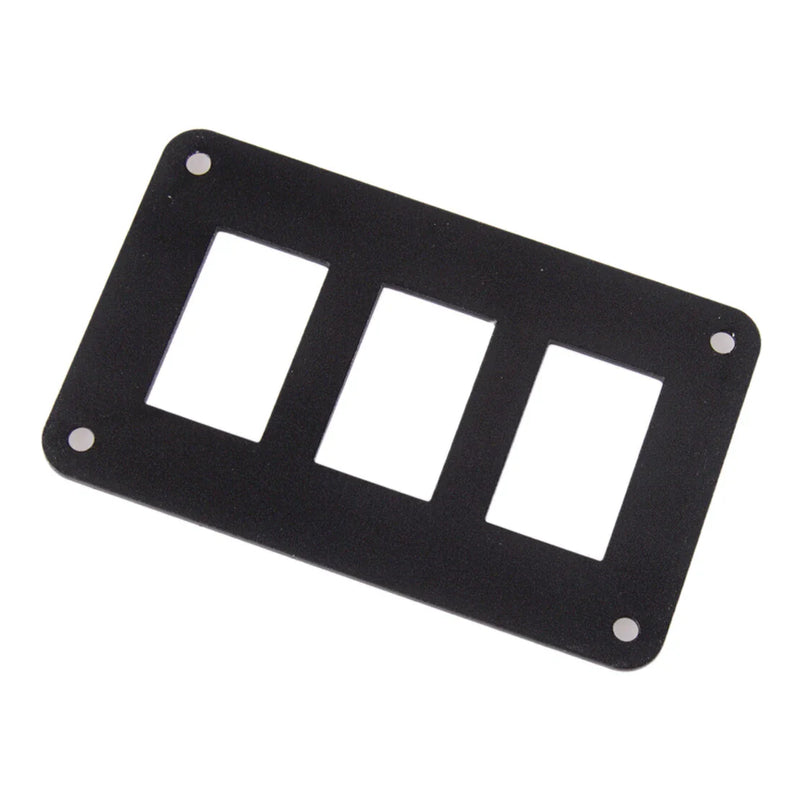 Universal Use 3 Gang Rocker Switch Dash Mount Holder Panel
