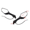 Kawasaki Ninja ZX10R Motorcycle Rear View Mirrors w/ Turn Signals (2016-2023)