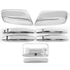 Chevy Silverado Chrome Top Mirror Handle Tailgate Cam Cover (2014-2018)