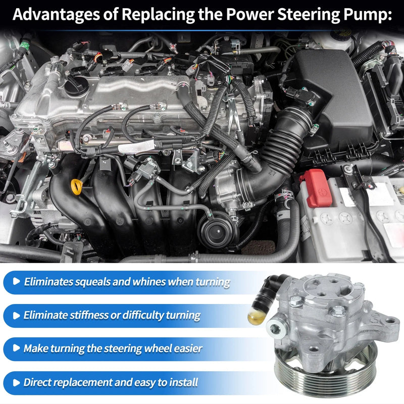 Honda Accord (2006-2007) 1 x Power Steering Pump with Pulley