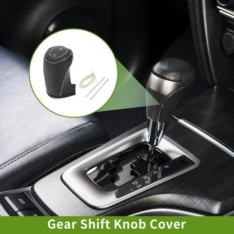 Chevrolet Equinox Black Beige Gear Shift Knob Cover (2016 - 2020)