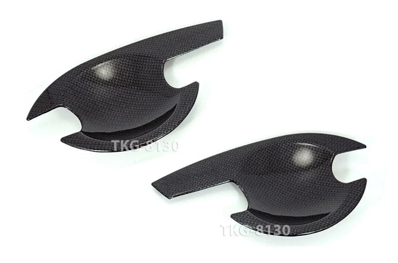 Nissan Navara D40 2 x Carbon Door Handle Bowl Covers (2005-2014)