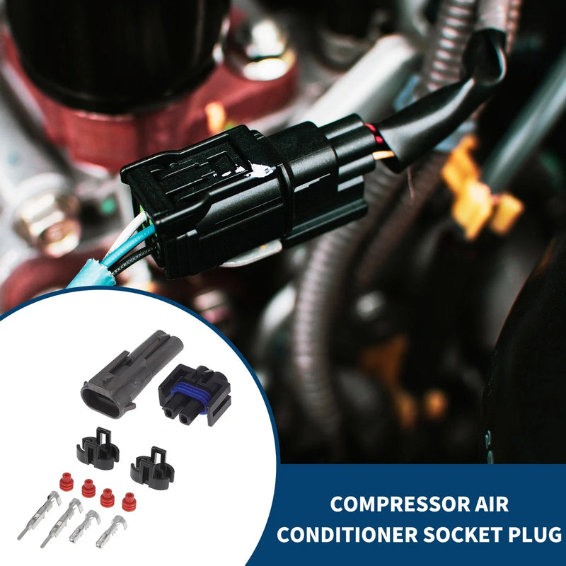 Buick 2 x Pins Compressor Air Conditioner Socket Plug