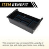 Chevy Silverado 1500 for GMC Black Blue Center Console Organizer Tray