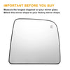 Nissan Titan White Heated Right Upper Side Mirror Glass (2004-2015)
