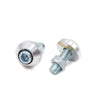 Scooter 10pcs Silver Tone Aluminum Alloy License Plate Bolts Screws