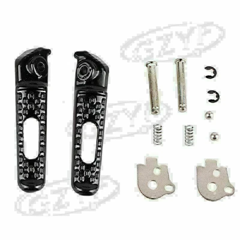 Honda CBR600RR (2003-2014) - Black Footrests Rider Rear Foot Pegs Set
