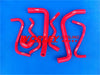 HOLDEN Commodore VY V6, Statesman WK V6 RED silicone hose (2002-2004)