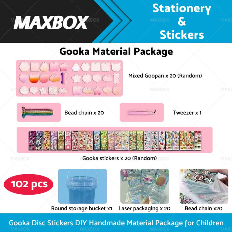 Girl Student Handbook Gift Cute Cartoon DIY Disc Sticker