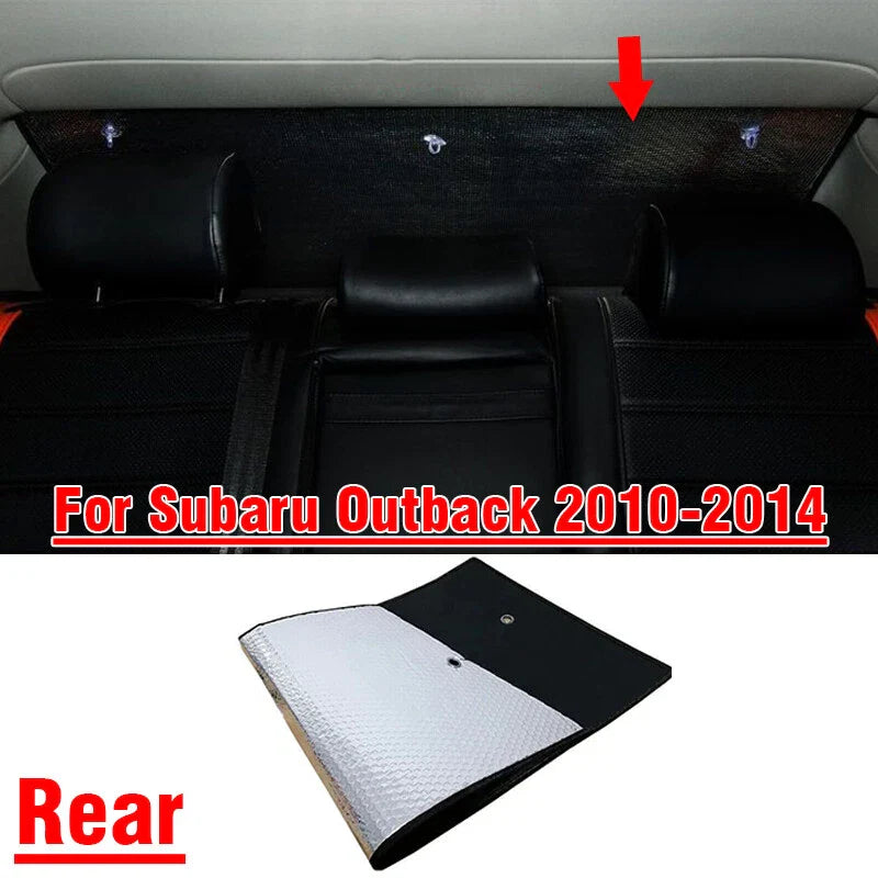 Subaru Outback Rear Windshield Privacy Sunshade Cover (2010–2014)