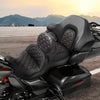 Harley Road King Black Red Driver Passenger Gel Seat Backrest (2014-2023)