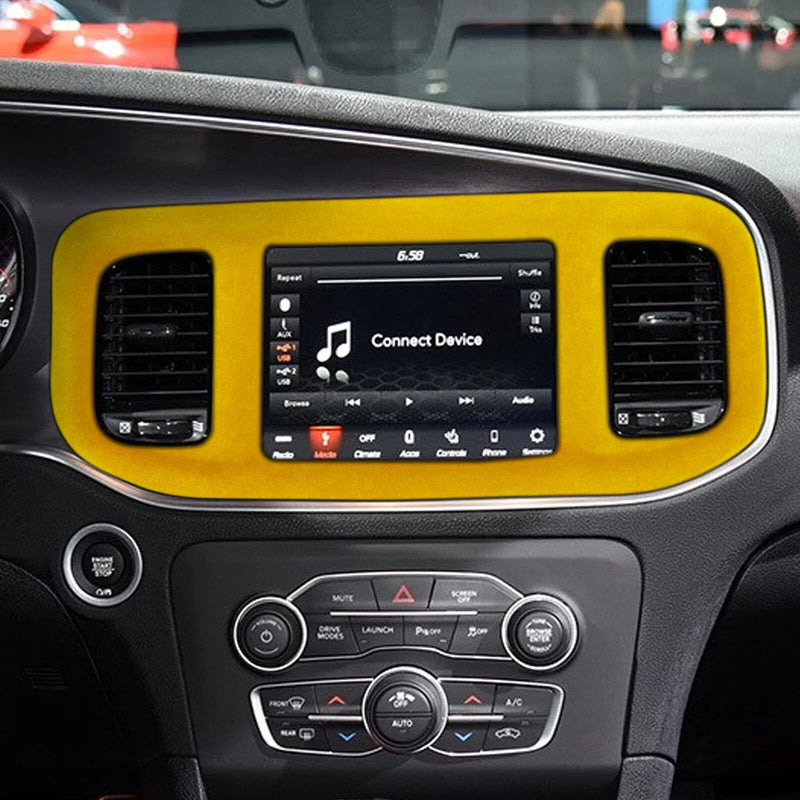 Dodge Charger 1x Yellow Navigation Panel Cover (2015-2023)