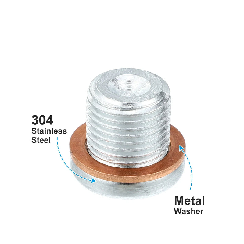 Volvo 260 Engine Oil Drain Plug Screw with Seal Ring