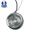 12V LED Round Low Profile Courtesy Light Indoor/Outdoor Surface Mount 2 Pk