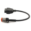 Harley 4Pin to OBD2 Diagnostic Scanner Adapter Cable