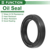 Oil Seal TG4 Lip Seal Ring Rotary Shaft Seal NBR Rubber 30x42x8mm Black 5 Pcs