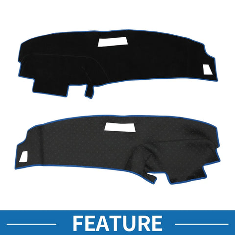 Ford Ranger 1989-1994 Sun Protector Pad Black Blue Dashboard Cover Mat