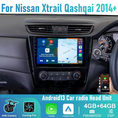 Nissan X-Trail Qashqai 10" Wireless Carplay Android Auto Head Unit (2014-2022)