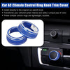Toyota RAV4 Blue AC Climate Control Knob Trim Covers (2019-2021)