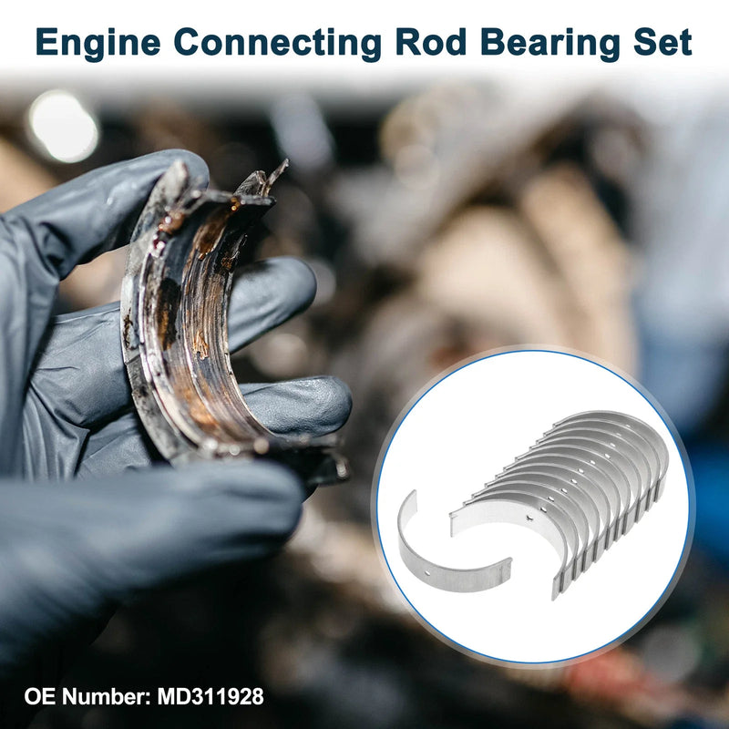 Mitsubishi Connecting Rod Bearing Set (12 Pcs)