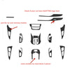 Audi A6 C7 5D / Carbon Fiber / Interior Trim Stickers (2012–2018)