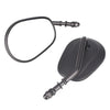Harley Street Bob 2 x Oval Universal Motorcycle Rear View Mirrors (2007-2023)
