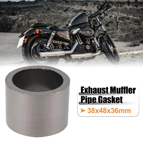 Motorcycle 38mm ID 48mm OD Exhaust Muffler Pipe Gasket Graphite Seal Ring