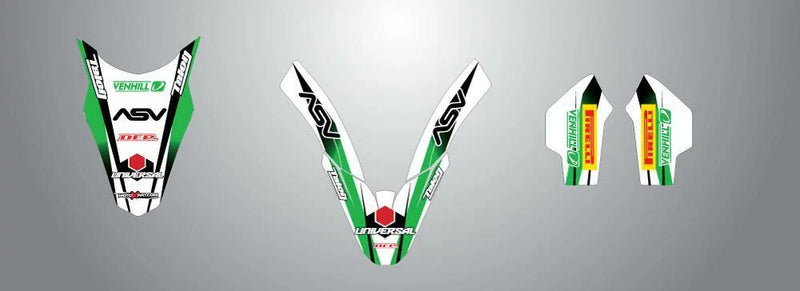 Kawasaki KX 100 Sticker Kit Storm Style Graphics Decals (2014)