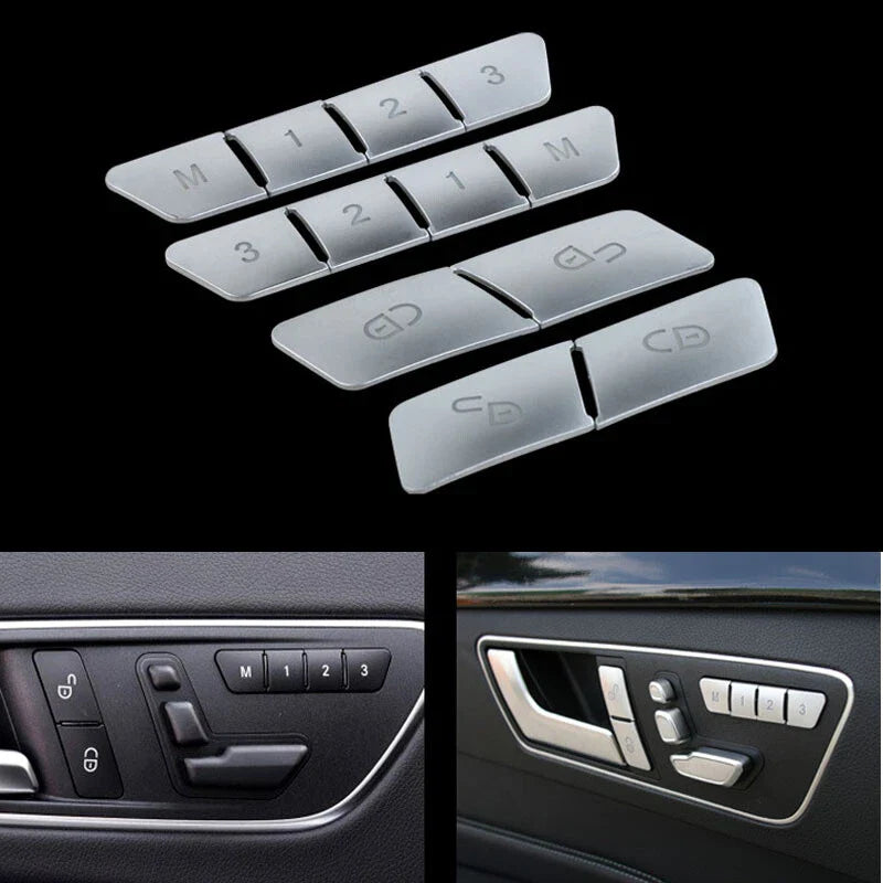 Benz A B E GLA CLA GLK GLE CLS ML GL Lock Seat Memory Buttons Cover Trim fit