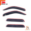 Toyota Hilux Dual Cab (1998-2004) Black Slim Weathershields Door Visors