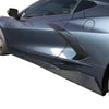 Corvette C8 2020-2024 Carbon Style 5VM Side Skirts Extensions (2020-2024)