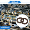 Make Model Oil Seal / 50x70x10mm / FKM Rubber Rotary Shaft Seal