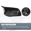 BMW 5 Series 6 Series Rearview Mirror Cover Cap Black Carbon Fiber