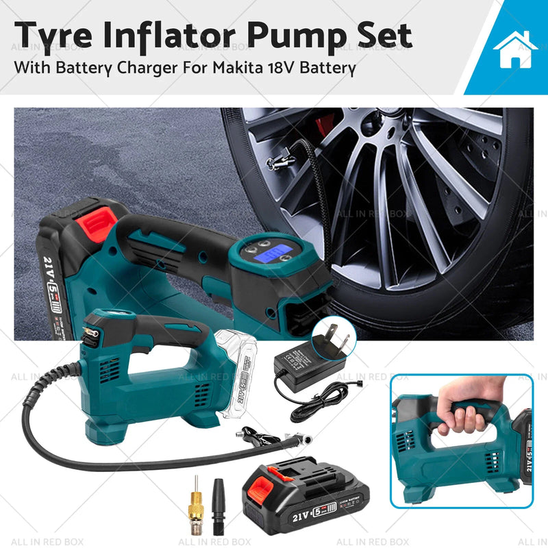Makita 18V Battery Cordless Tyre Inflator Pump