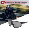 Motorcycle Goggles Deep Gray Lens Black Frame PC Cycling