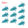 50pc Nylon Car Door Trim Clips Bumper Rivets Screws Fasteners