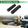 25mm Motorcycle Hand Grips Cover Kit Handlebar Grips TPU Black