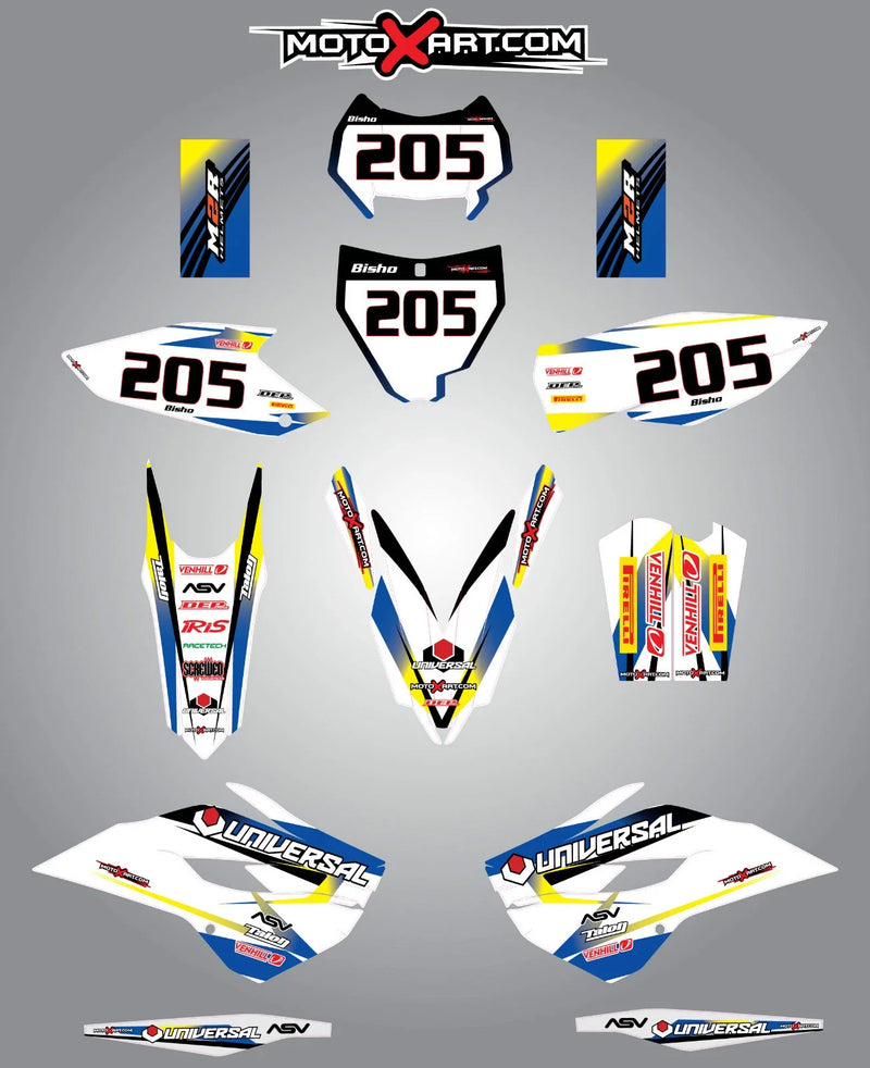 Husqvarna TC TE 125-250 FC FE 250-450 Custom Decals (2014-2015)