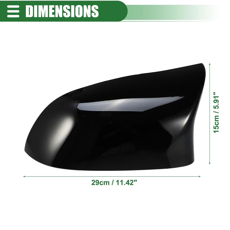 BMW F15 X5 F16 X6 2014-2017 Gloss Black () Rearview Mirror Covers
