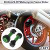 Motorcycle 2 x Slider Frame 0.87-1.1 Aluminum Green