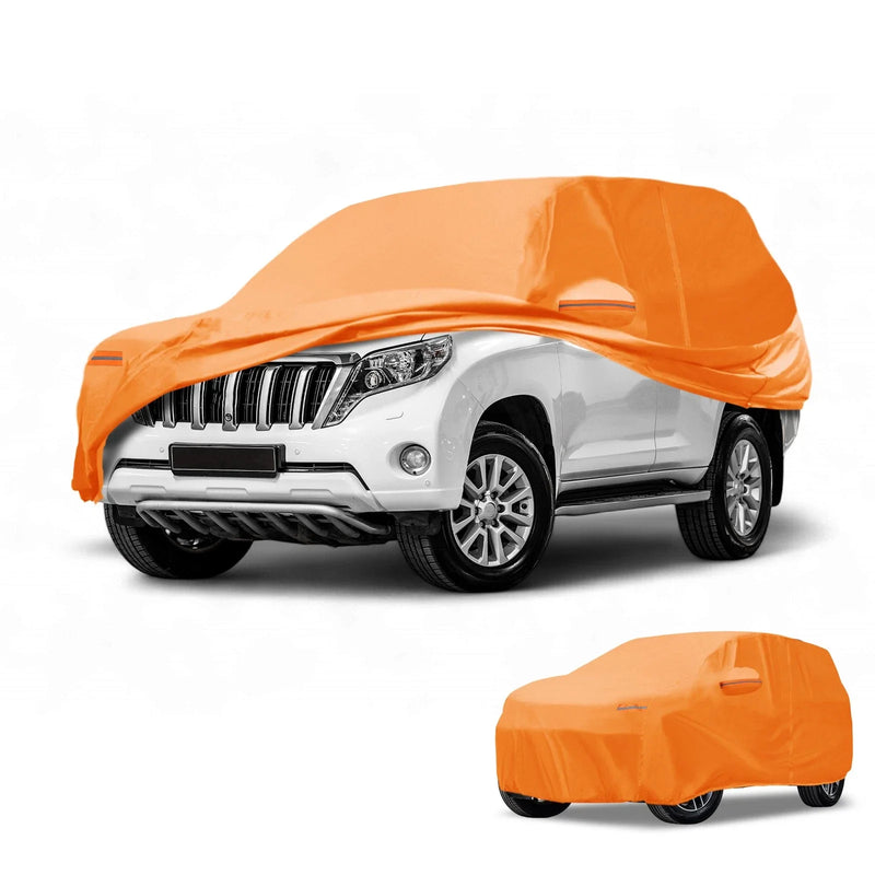 Toyota Land Cruiser Car Cover / Waterproof All Weather / Orange Cotton