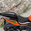 Kawasaki Ninja 400 Black White Driver Passenger Seat (2018-2023)
