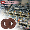 Oil Seal 20x47x10mm FKM Rubber Brown 2 Pcs