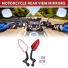 Motorcycle M8/M10 1 Set Side Rearview Mirrors Red Plastic