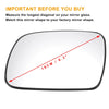 Peugeot 307 Left Side Heated White Mirror Glass (2001-2009)