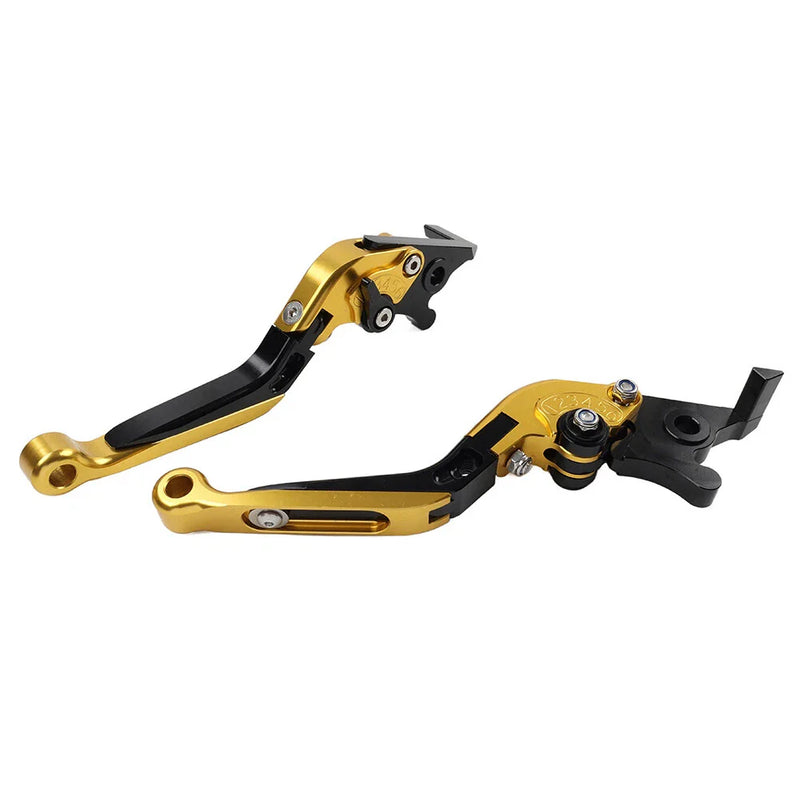 Suzuki GSXR600 GSXR750 GSXR1000 Gold Extendable Brake Clutch Levers (06-10)