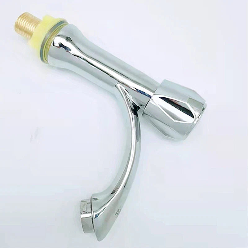 US Kitchen Faucet Chrome Sink Mixer Sprayer Desk Mounted Single Handle Hose